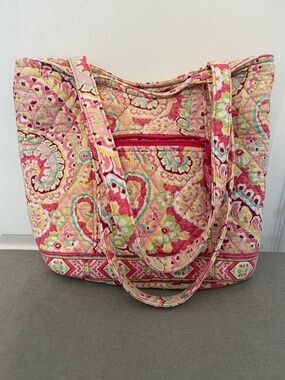 Vera Bradley Handbag Tote Bermuda Pink Paisley